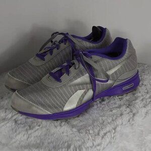 Reebok Women's Purple and Gray Sneakers